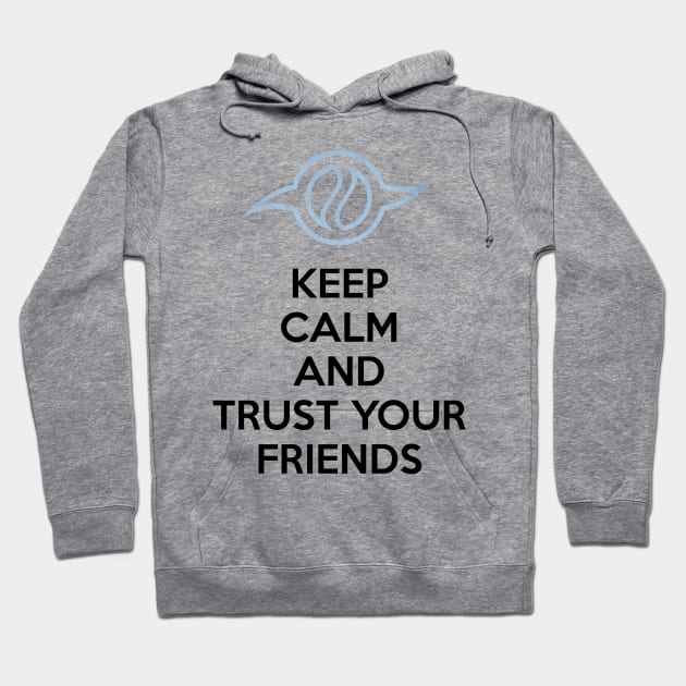 KEEP CALM AND TRUST YOUR FRIENDS Hoodie by smartass